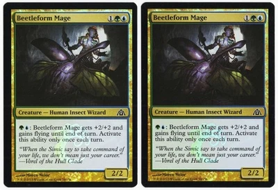 Beetleform Mage x2 2x 2013 Dragon's Maze FOIL Multi-Color Creature MTG NM AZ1 - Image 1 of 2