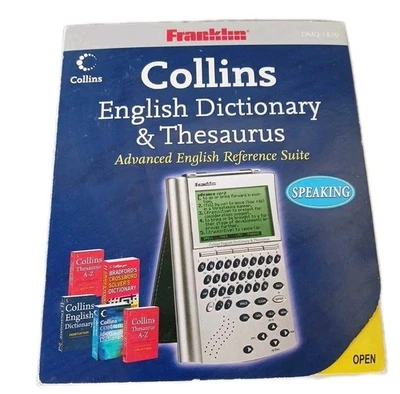 Franklin Collins English Dictionary & Thesaurus Speaking DMQ 1870 Advanced Suite - Image 1 of 4
