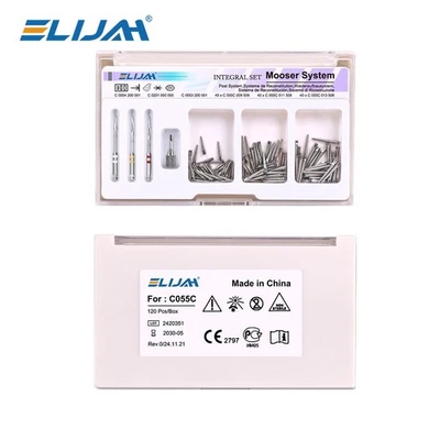 120pcs Dental Screw Post Completed Kit Silver/Gold Plated Endo Conical Pins-New - Image 1 of 4