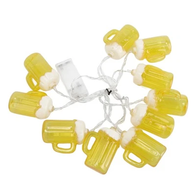 2pcs Beer String Lights 6.5ft 10LED Holiday Party Decorative String Lights For I - Image 1 of 4