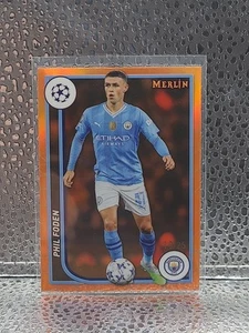 2024 Topps Merlin UEFA #74 Phil Foden, Orange /25 - Picture 1 of 3