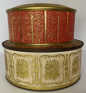 2 Guildcraft New York USA NYC Round Tin Containers - Picture 1 of 21