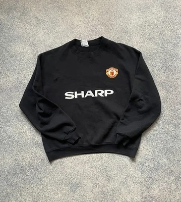 Vintage Manchester United Sharp Sweatshirt 90s Kick Sportswear Jumper Size L - Image 1 of 4