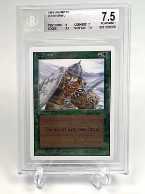 1993 Magic the Gathering MTG CCG Unlimited ICE STORM BGS 7.5 Near Mint+ - Image 1 of 2
