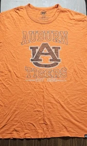 Auburn Tigers AU 1856 Distressed Orange T-Shirt Adult XL Tee 100% Cotton - Picture 1 of 7