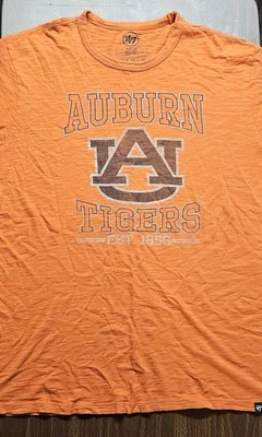 Camiseta Auburn Tigers AU 1856 laranja desgastada adulto GG camiseta 100% algodão - Imagem 1 de 4