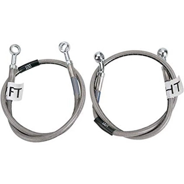 Kit de línea de freno trasero trenzado de acero inoxidable Russell para Kawasaki KX125 1999-2002 Foto 1 de 1