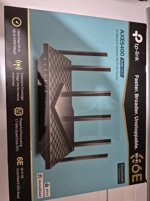 TP-Link Archer AXE5400 Tri-Band Wi-Fi 6E Router Ultra-Fast 6GHz - Image 1 of 4