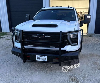 Chevy Silverado 2500 3500 2024-2025 Ranch Style Steel Front Bumper Diamond Plate Foto 1 de 4