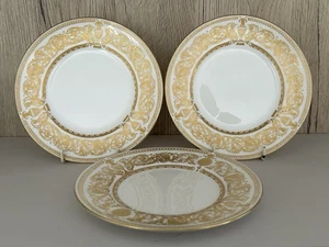 3 x Vintage Royal Worcester Hyde Park 6 1/8" Beilagenplatten schwer vergoldet. - Bild 1 von 7