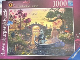 Ravensburger Enchanted Lands 1000 Pce jigsaw puzzle Alice In Wonderland Complete