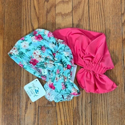 Sombreros con Corazón Zoey Bufanda Flor del Cielo Floral Rosa Envoltura de Cabello Quimioterapia Nuevo con Etiquetas Foto 1 de 4