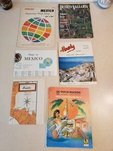 LOT(5) MEXICO TRAVEL BOOKS. Puerto Vallarta a.Hamond Mx Map b.Acapulco c.PV Life - Picture 1 of 12