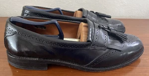 Allen Edmonds 5009 Bridgeton Kiltie & Tassel Black Slip On Loafer Mens US 9.5 D - Picture 1 of 7