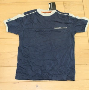 SMALL BMW MOTORRAD T SHIRT GENUINE OEM BLUE 72607684160 NEW WITH TAGS NWT - Picture 1 of 5