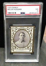 1909 T204 Ramly Miller Huggins PSA VG 3  - Rare ENN 1213