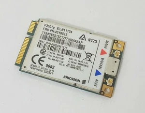 WWAN Ericsson F3507g FRU 43Y6513 d'ordinateur portable Lenovo ThinkPad T400 T500 - Photo 1/1