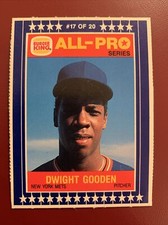 1986 Burger King All-Pro Series Baseball Dwight Gooden Card 17