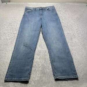 Ella Moss Jeans Girls 8/29 Blue Light Wash High Waisted Straight Leg Denim