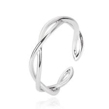 Adjustable Finger Ring Silver plated 925 Sterling Cross Thumb Band Charm Fashion