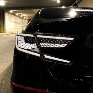Clear LED Tail Lights Fit 2018-2022 Honda Accord Sedan w/ Sequential Rear Lamps - Picture 1 of 12