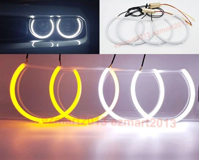 Switchback halo ring for Dodge Challenger 08-14 headlight angel eye lamp LED DRL - Image 1 of 4
