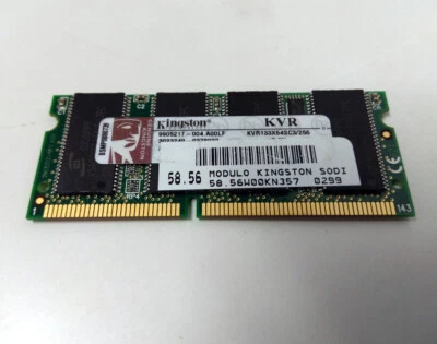 RAM Portatile Kingston KVR133X64SC3-256 256MB DDR - Immagine 1 di 2