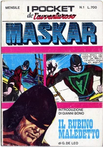 CÓMICS de cómics italianos de colección MASKAR #1 (1973) 1949 REIMPRESOS - Imagen 1 de 2
