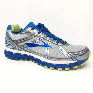 Brooks Adrenaline GTS 15 Running Shoes Sneakers Womens Size 9.5 D Wide Gray Blue - Picture 1 of 9