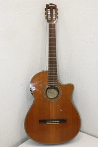 Fender CN-240SCE Thinline Cedar Classical Acoustic Electric Guitar in Natural - Imagen 1 de 20