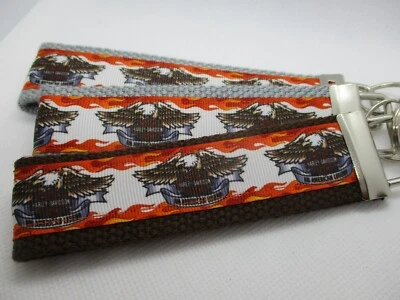 Harley-Davidson FireEagle Cinta en Fuerte Correa Llavero Llavero (Motocicleta) Foto 1 de 4