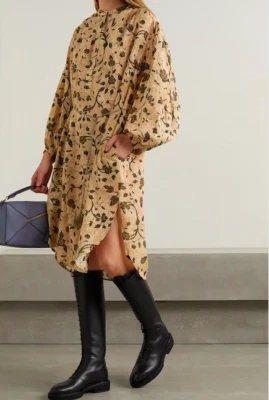 Vestido túnica midi de algodón ULLA JOHNSON Agadir - Sol talla P Foto 1 de 4