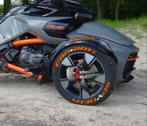 Tire Lettering For SPYDER Can-Am Sticker MOTORCYCLE -15"-17" FAST SHIPPING - Picture 1 of 3
