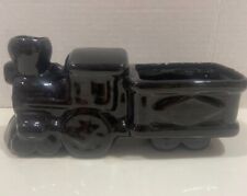 Train Black Ceramic Planter 3.5x4.5x9.5"