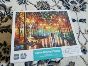 Brand New Leonid Afremov Puzzle 1000 Pieces Rainy Night 27.5 in x 19.7 in - Picture 1 of 2