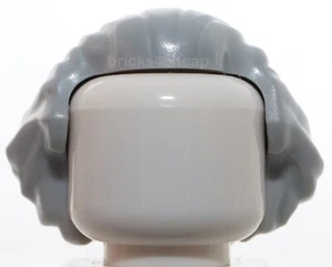 Lego Minifig Hair Swept Back Widows Peak Chin Length Bushy in Back - Picture 1 of 4