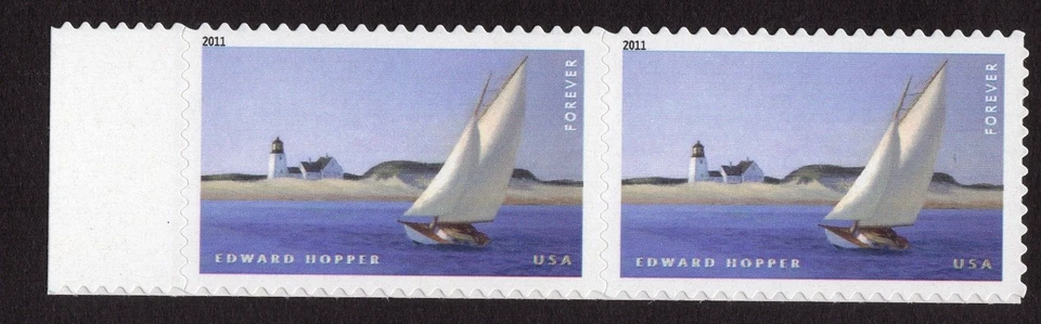 Scottt #4558 American Treasures Edward Hopper Pair of Stamps - MNH - Image 1 of 1