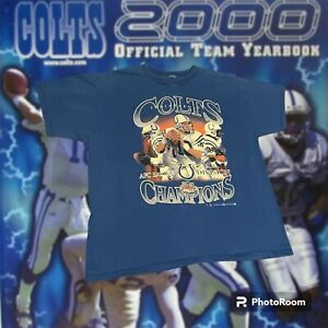 Vintage NFL 2000 Indianapolis Colts Super Bowl Football Tee