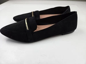 black flat womens shoe size 7 - Picture 1 of 8