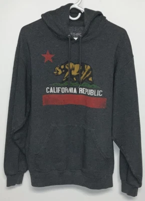 California Republic Hoodie Men's Large Gray - Image 1 of 3