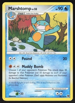 Marshtomp 46/106 Non-holo Uncommon Great Encounters DMG - Image 1 of 2
