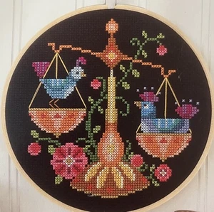 Cross Stitch Leaflet By Satsuma St. Design By Jody Rice “Libra” 2018 - Picture 1 of 6