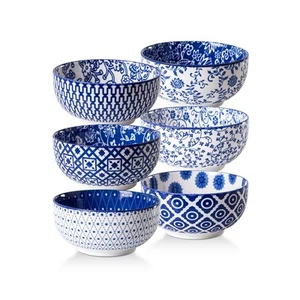 Ceramic Soup Bowls Set - 23 Oz Deep Cereal Bowl for kitchen - 6 Inch Porcelai... - Picture 1 of 8