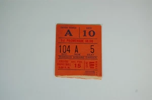 1969 MSG College Basketball Doubleheader Ticket - Iona, Fordham etc - Imagen 1 de 2