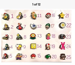 SUPER MARIO CROC CHARMS!!! YOU CHOOSE! BRAND NEW! PICK YOUR NUMBERS! - Picture 1 of 12