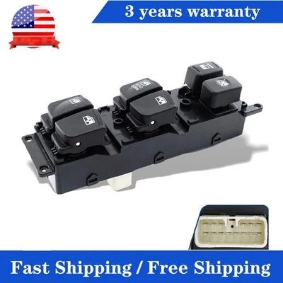93570-1E111 New Power Window Switch For Hyundai Accent 1.6L L4 2008 2009 2010 - Image 1 of 4