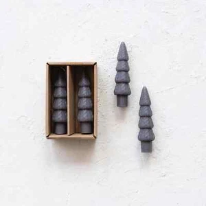 Gray Unscented Tree Sweater Shaped Taper Candle - Picture 1 of 2