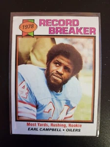 1979 Topps - Earl Campbell - Oilers - 1978 Record Breaker #331 - Bild 1 von 2