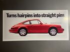 Porsche 911 Carrera 4 "Spinki do włosów" Plakat reklamowy sprzedaży - RZADKI!! Rama