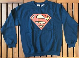 DC Comics Men's Superman Shield Sweatshirt - Navy - Medium